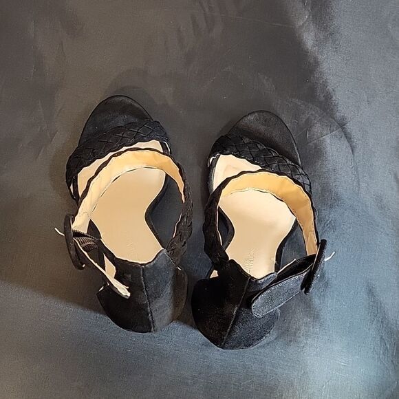 WILD DIVA BRAIDED FAUX SUEDE ANKLE STRAP WITH ADJUSTABLE BUCKLE SANDAL - Picture 6 of 16